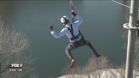 Bold North Zipline opens up for Super Bowl fun