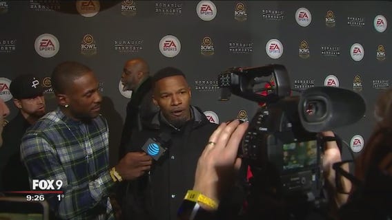 Celebrities hit red carpet at The Armory during Super Bowl festivities