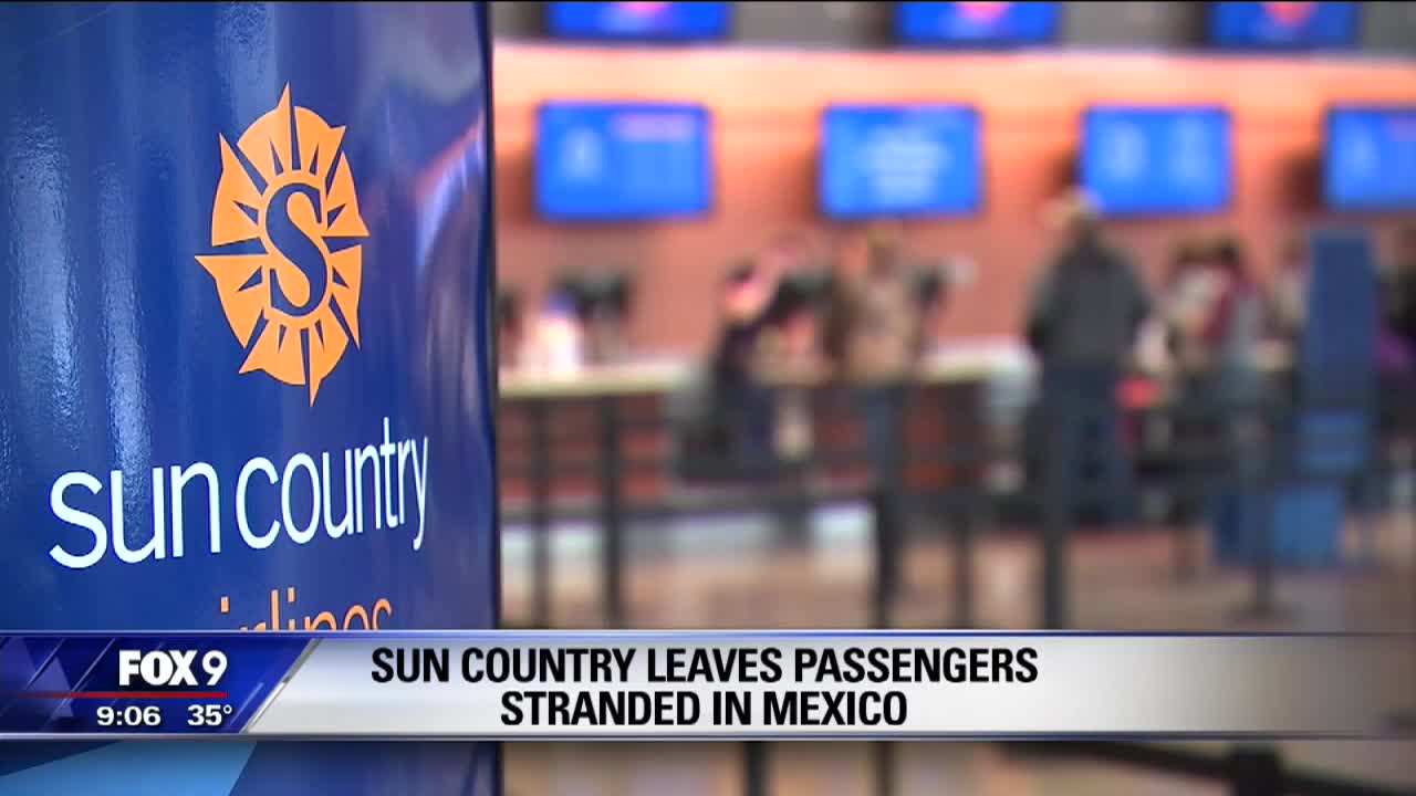 Minnesotans stranded in Mexico after cancelled Sun Country flights