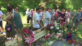 Memorial bench dedicated for Justine Damond one year after fatal officer-involved shooting