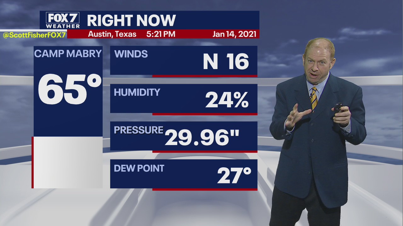 Evening weather forecast for January 14, 2021