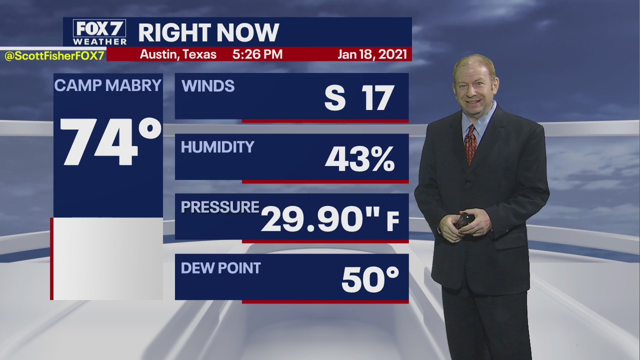 Evening weather forecast for January 18, 2021