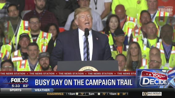 Busy day on the campaign trail