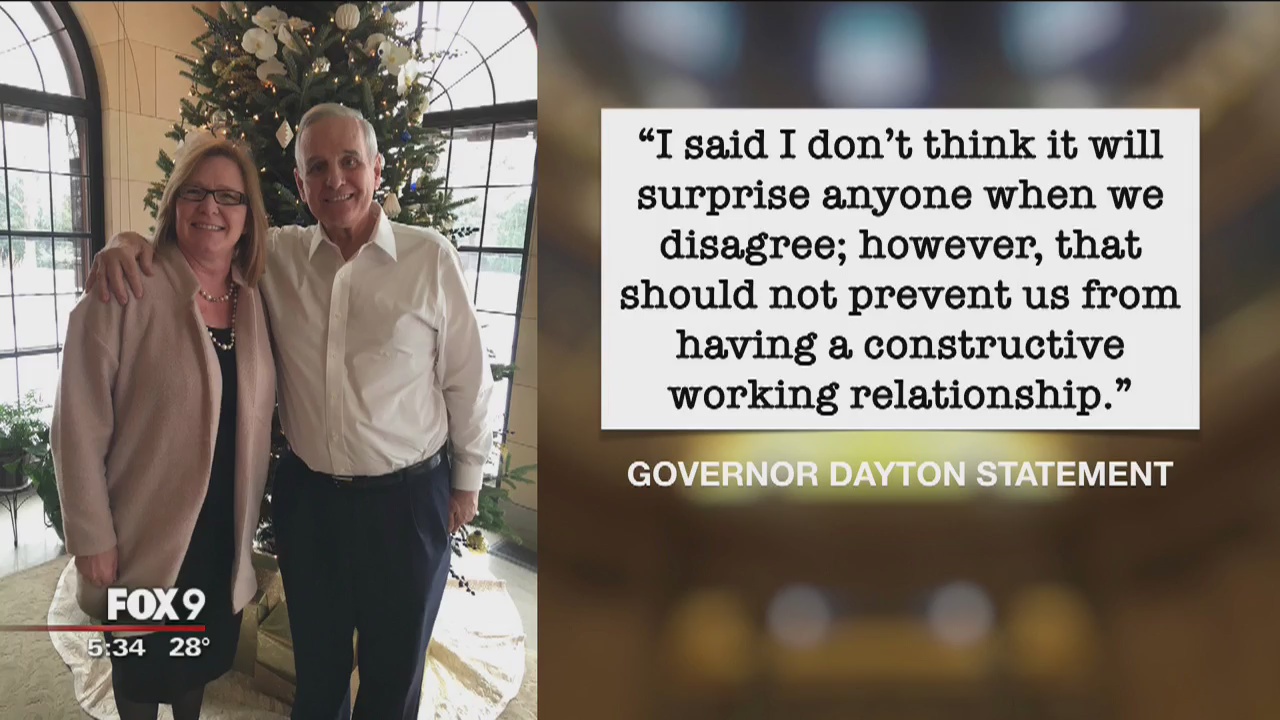 Gov. Dayton and Sen. Fischbach meet for lunch