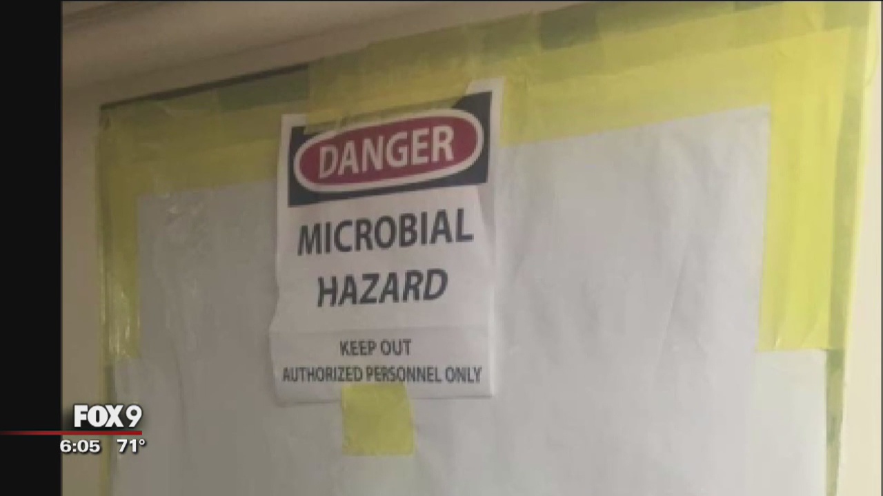 Mold inside U of M dorm room displaces students