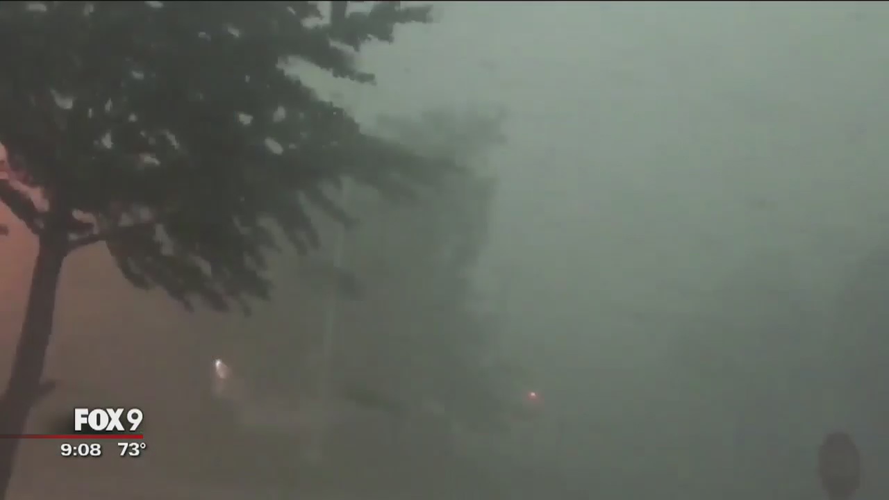 Coon Rapids uses snow plow for hail, residents clean debris