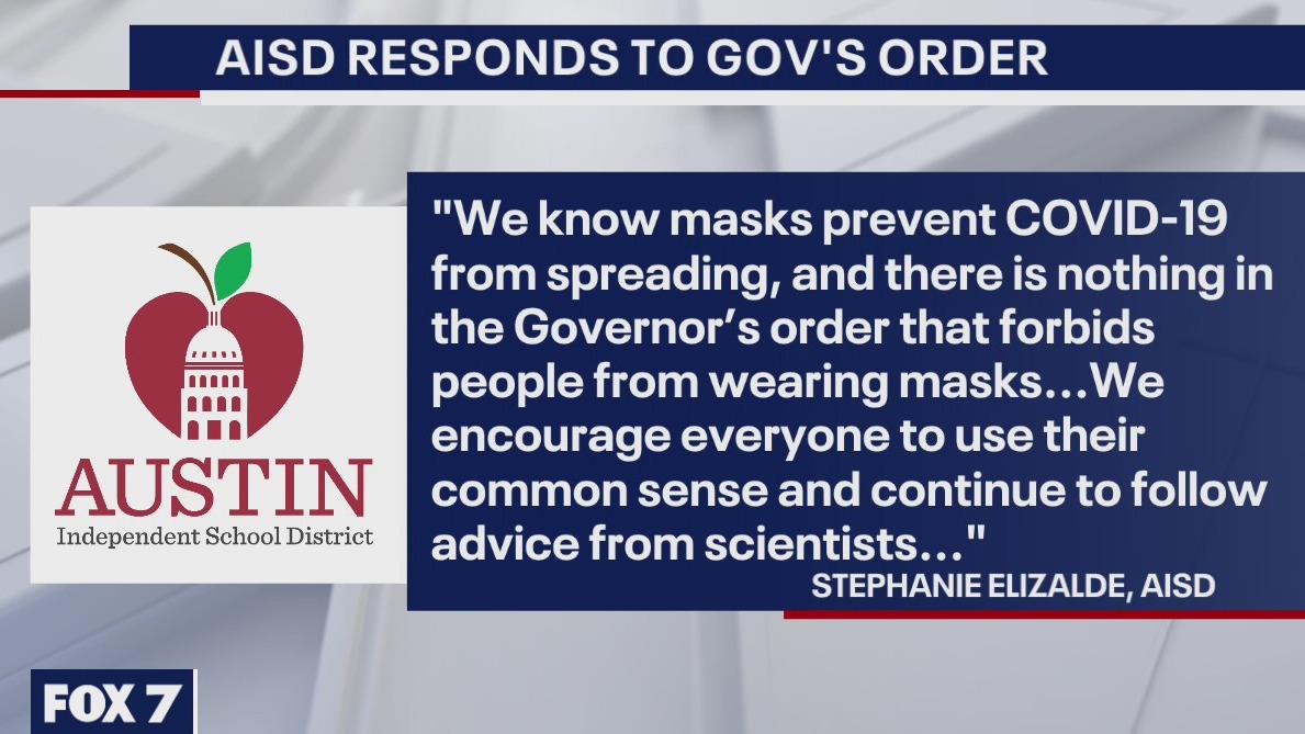Abbott issues order prohibiting schools from mandating masks