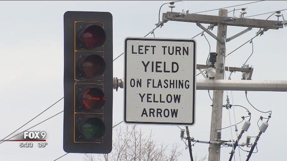 Flashing yellow arrow a factor in 1/2 of crashes at Plymouth intersection