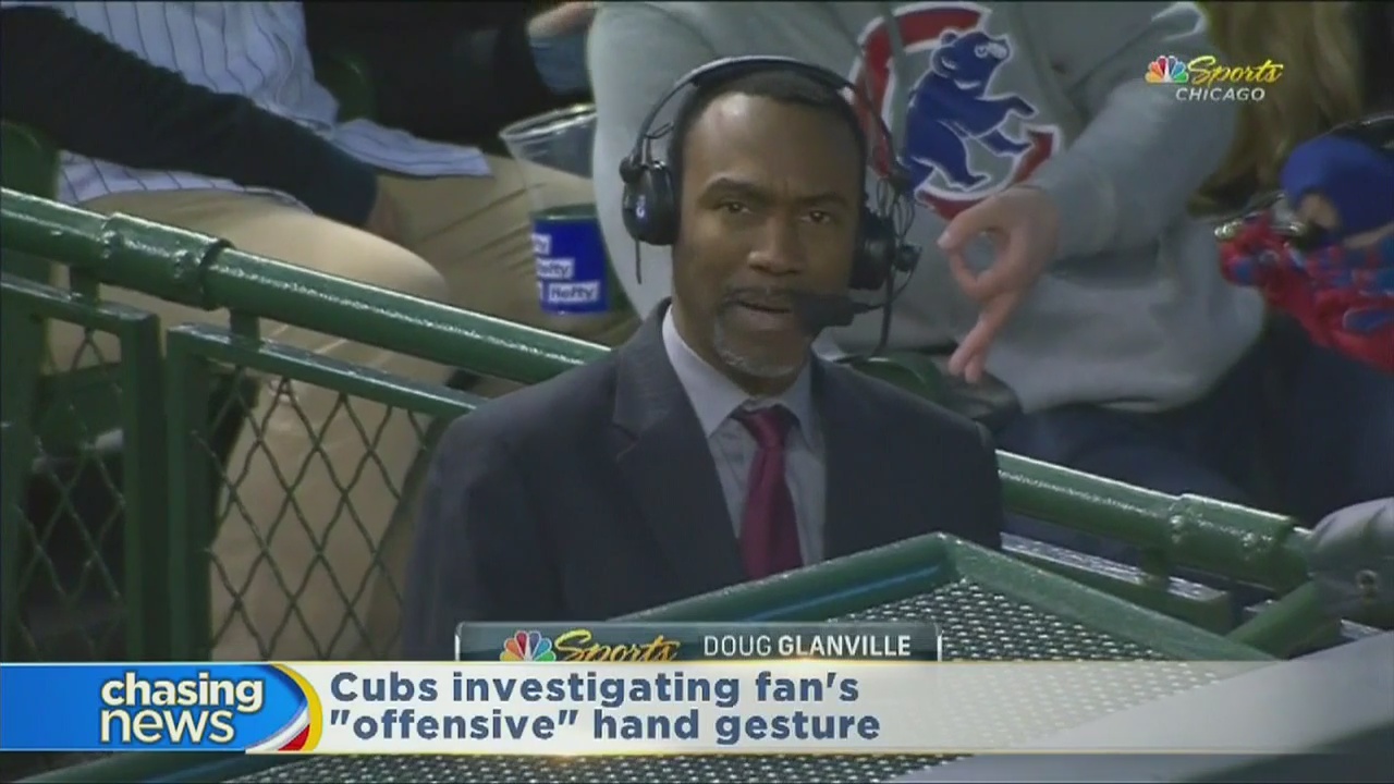 Cubs investigating fan's "offensive" hand gesture