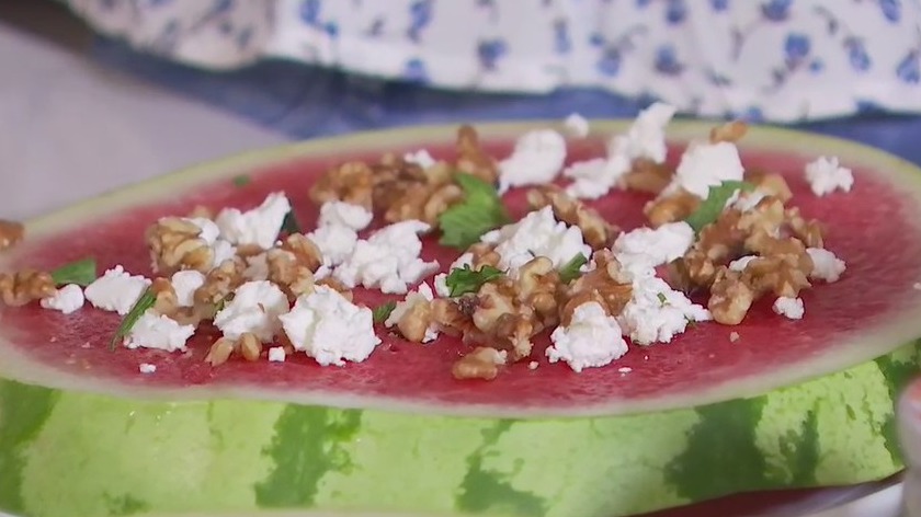 Watermelon pizza recipe from FOX 7 Austin's Tierra Neubaum