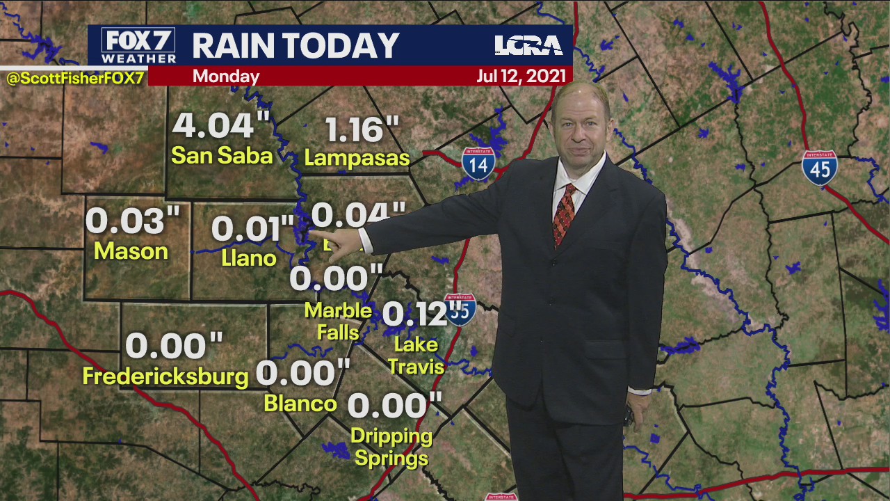 Evening weather forecast for July 12, 2021