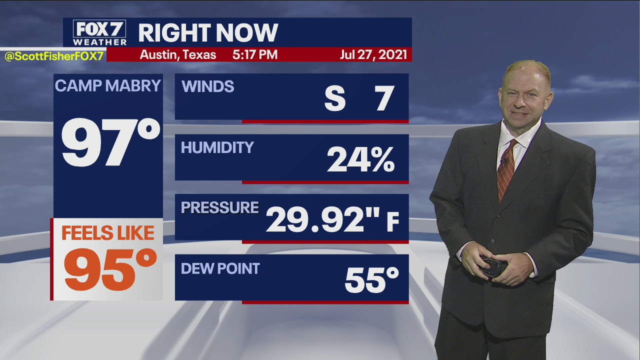 Evening weather forecast for July 27, 2021