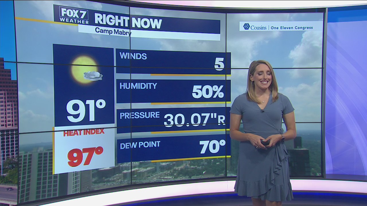 Noon weather forecast for July 30, 2021