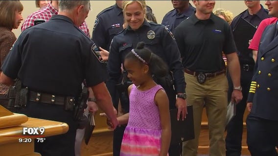 Heroes honored for saving drowing girl in Burnsville