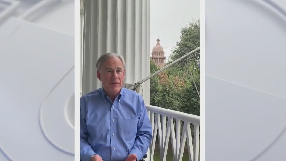Texas Gov. Greg Abbott receiving monoclonal antibody infusions
