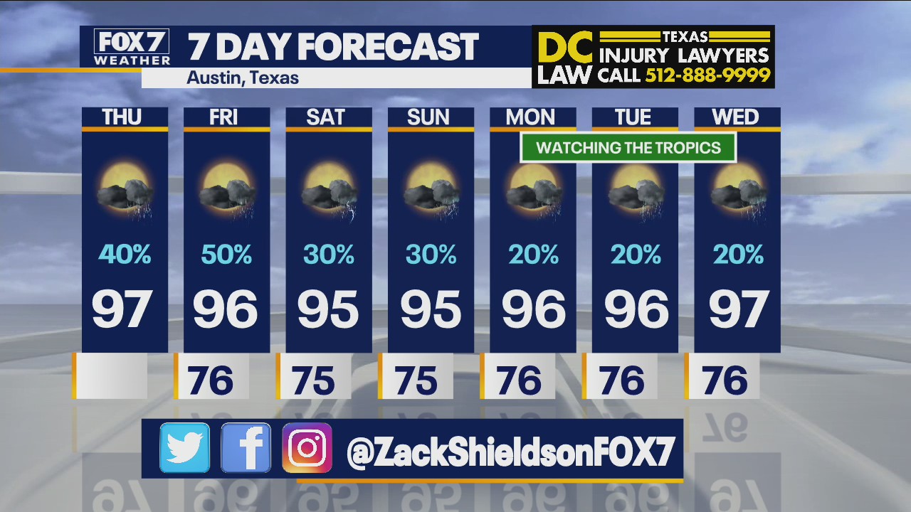 Noon weather forecast for August 26, 2021
