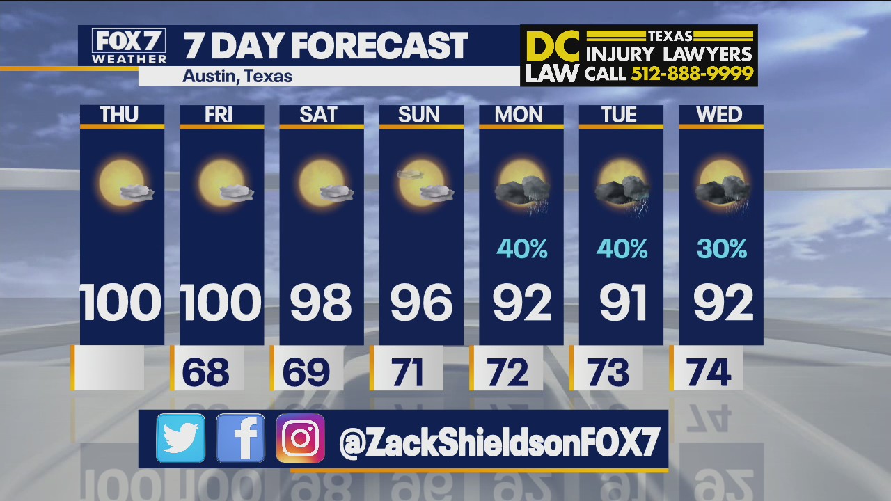 Noon weather forecast for September 9, 2021