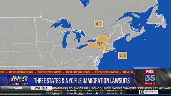 3 states and NYC file lawsuits over immigration