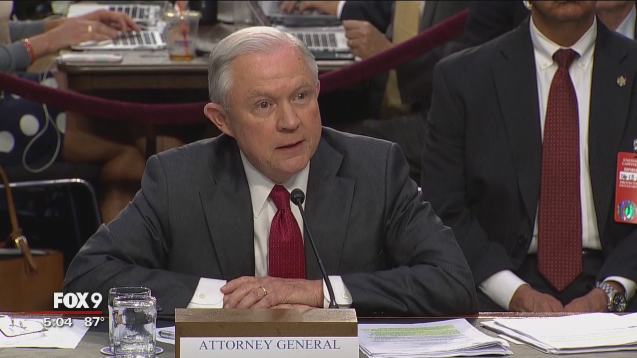 Sessions heatedly denies improper Russia contacts