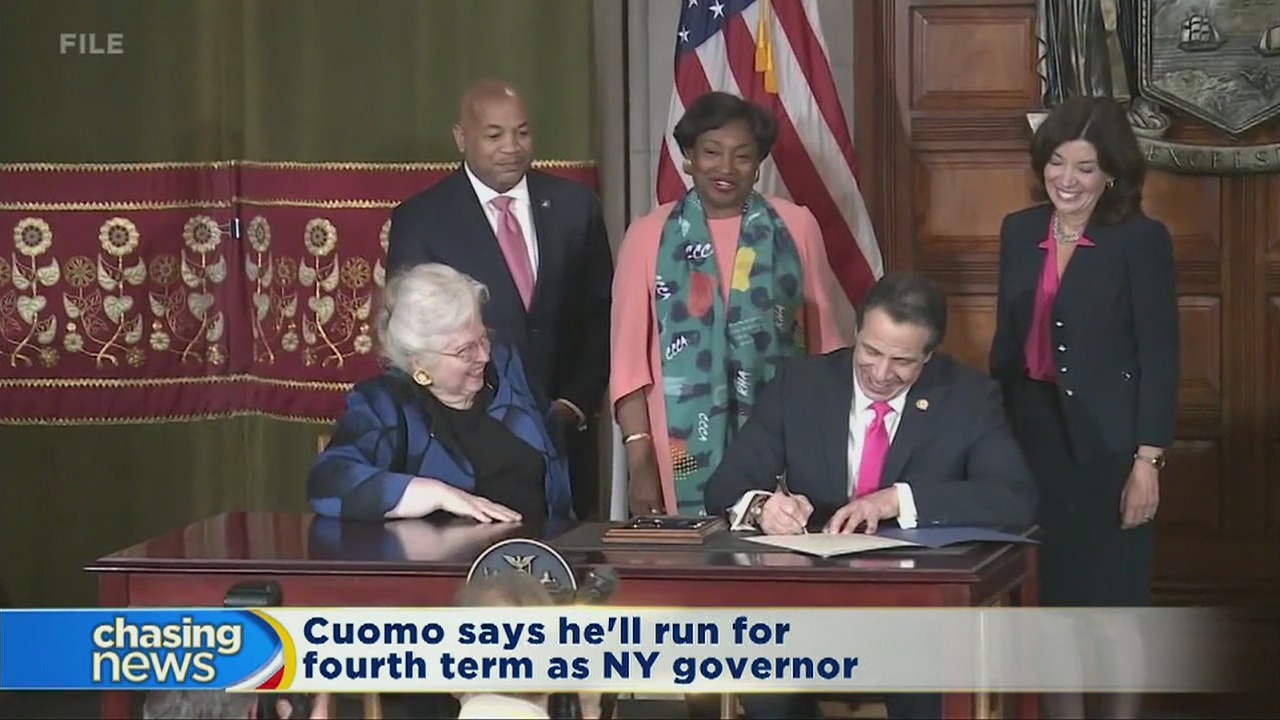 Cuomo says he'll run for fourth term