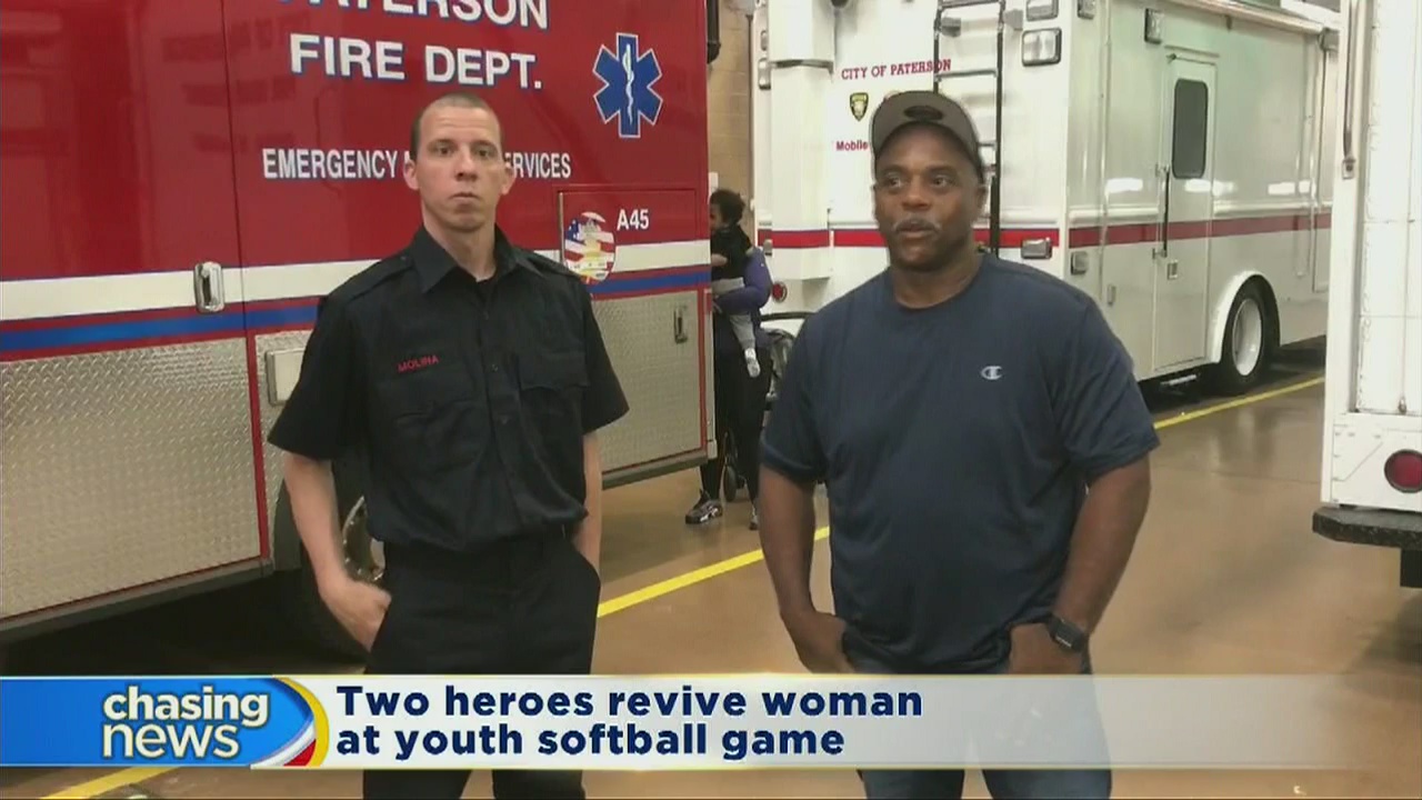 Pair revive woman at softball game