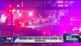 'Wrong-way' crash closed I-94 in Minneapolis