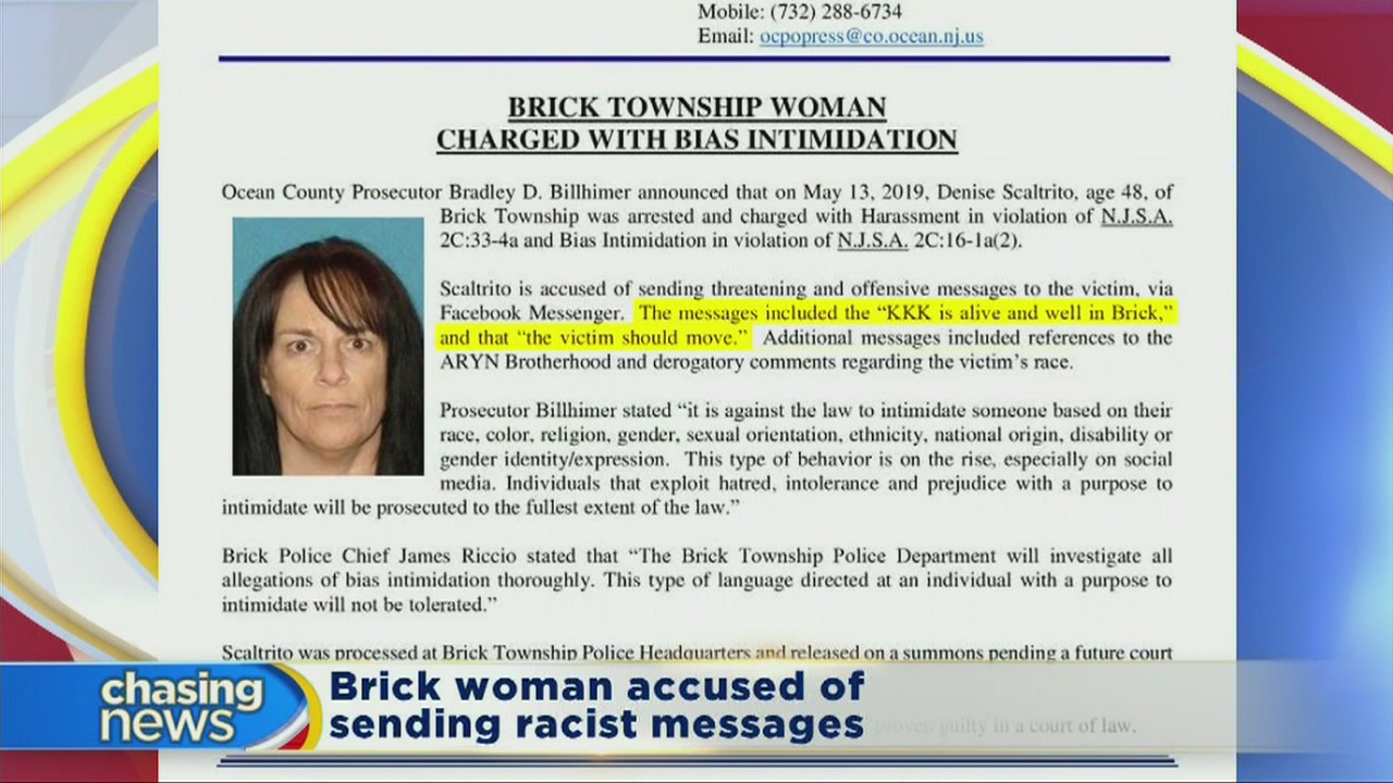 Woman arrested after KKK message on Facebook