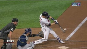 Dozier slam among 5 homers for Twins in 11-4 win vs. Brewers