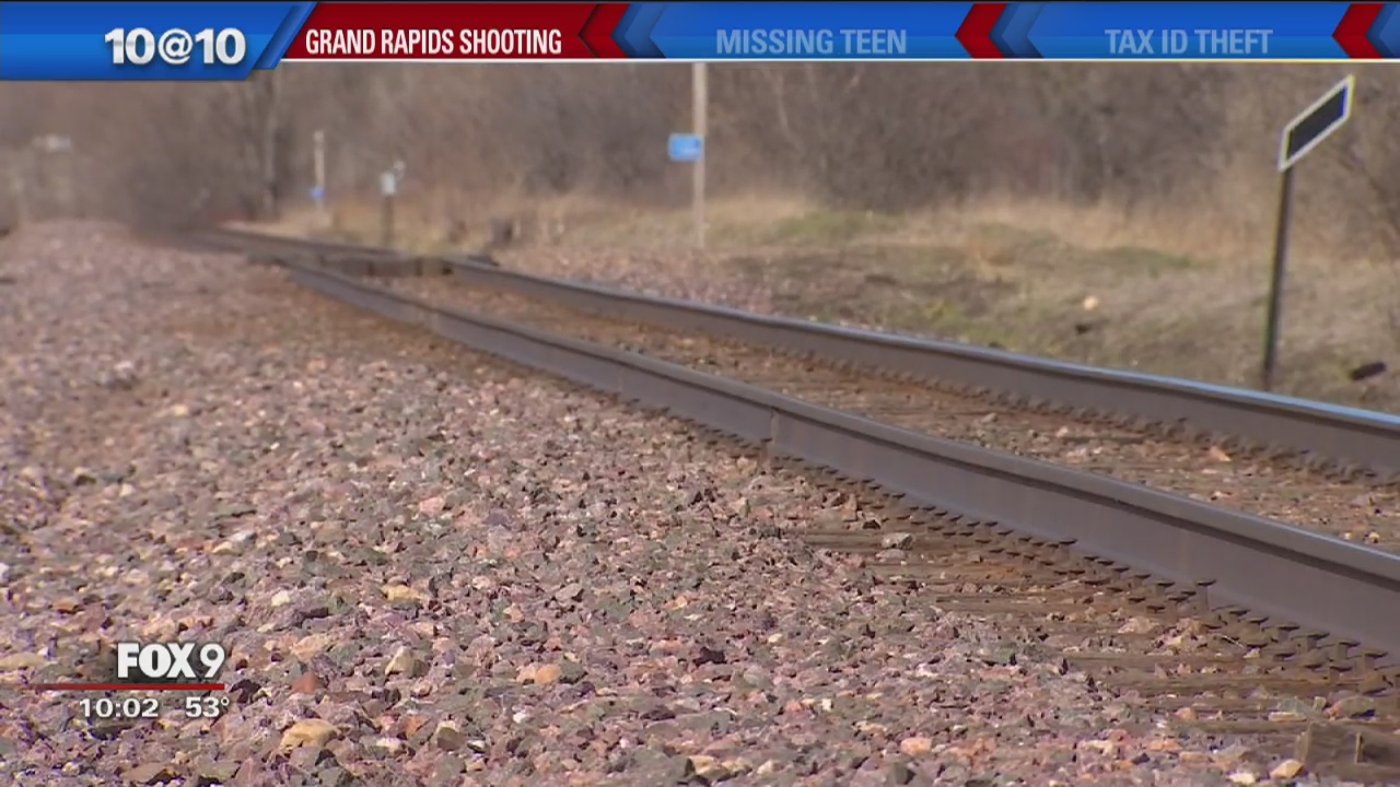Railroad track vandalized