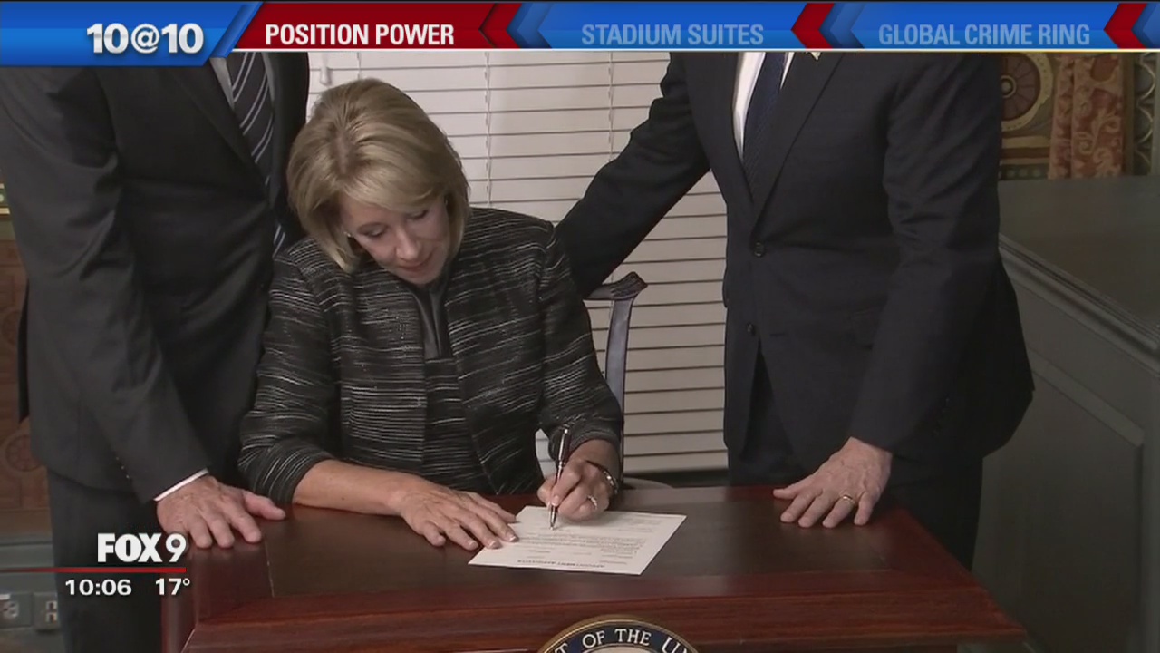 Betsy DeVos sworn in as Education Secretary