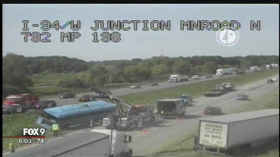 Six injured in Air Force reservists bus crash near Monticello