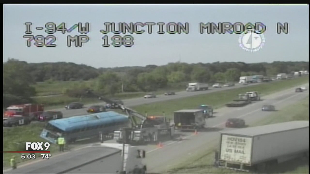 Six injured in Air Force reservists bus crash near Monticello