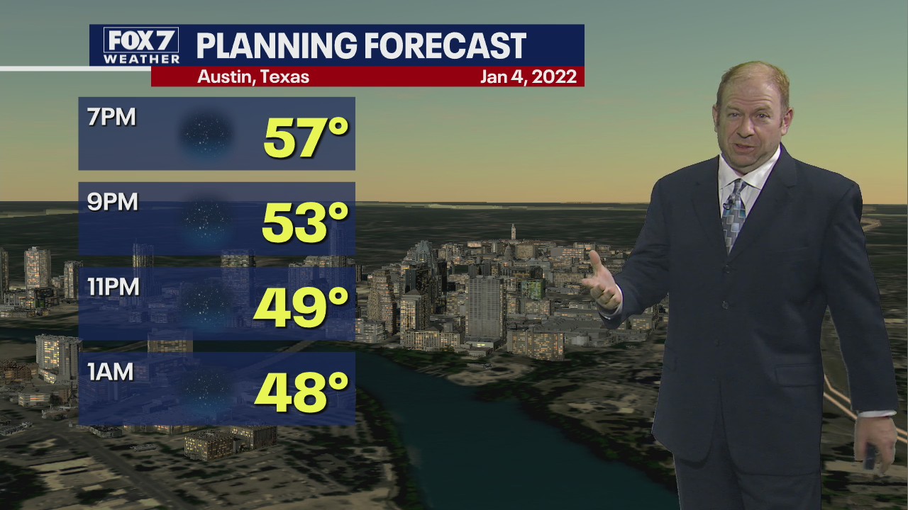 Evening weather forecast for January 4, 2022