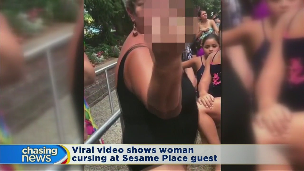 Woman caught on video cursing inside theme park