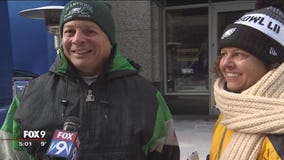 Super Bowl fans in Minneapolis