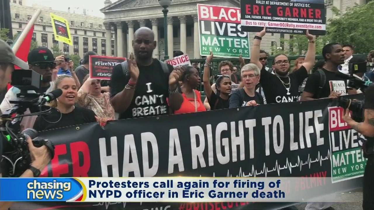 Protesters want officer fired in Garner death