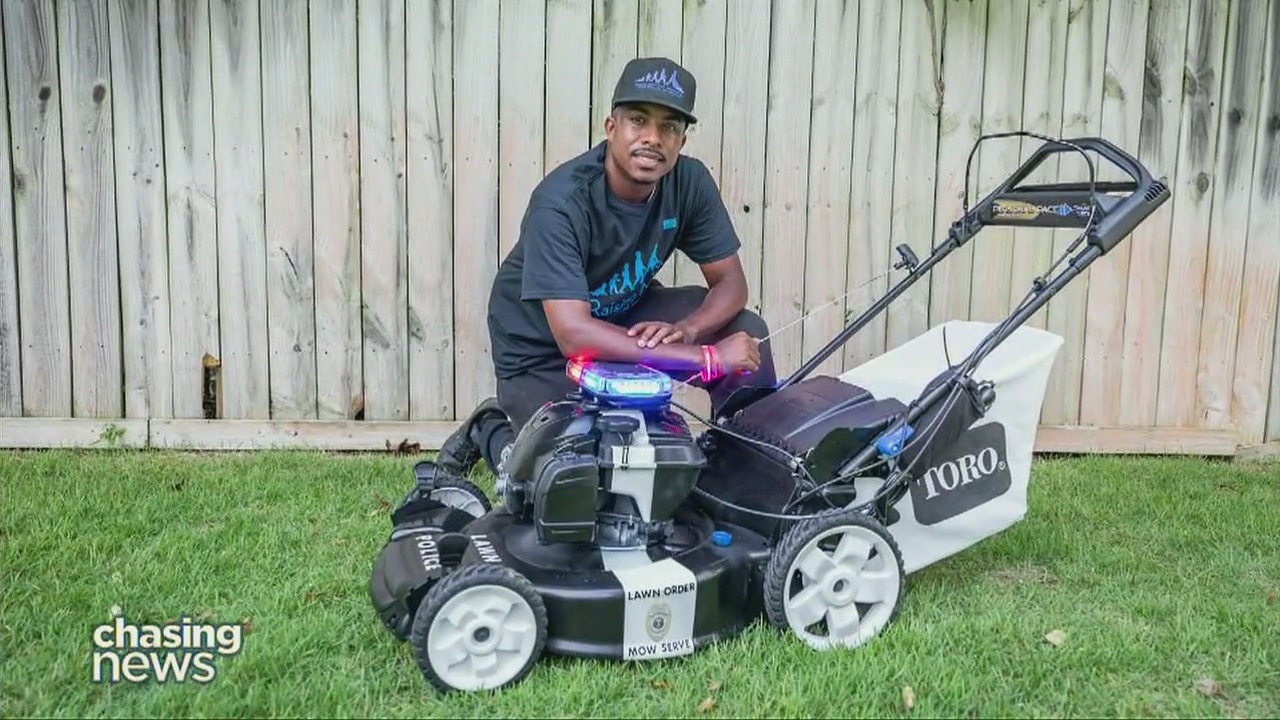 Man turns lawn care into community care