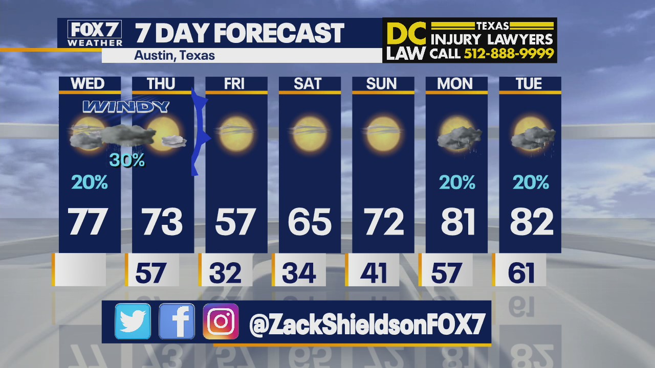 Noon weather forecast for February 16, 2022