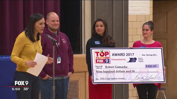 Top teacher: Robert Gamache honored