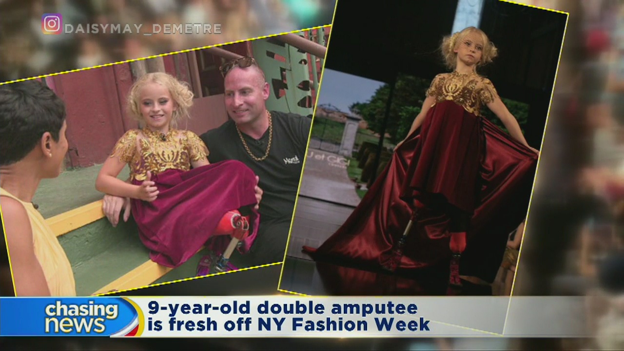Daisy-May Demetre is fresh off NY Fashion Week