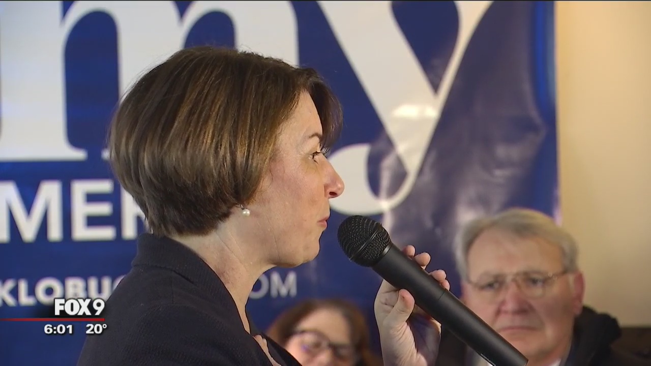 Klobuchar makes campaign stops in Wisconsin, Iowa