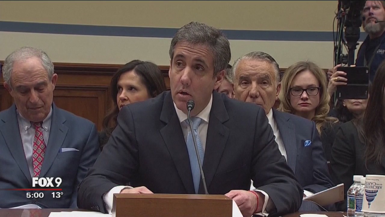 President Trump's former lawyer testifies before Congress