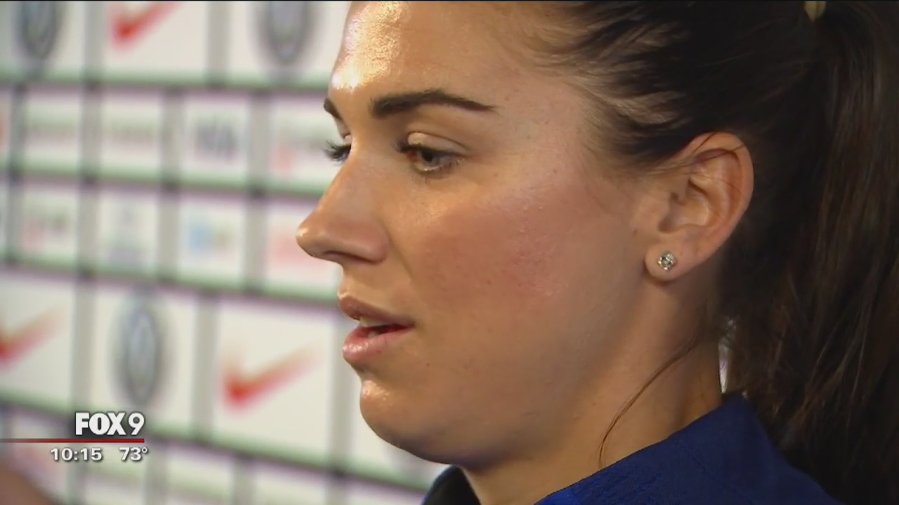 USWNT practices at Allianz Field in St. Paul ahead of match
