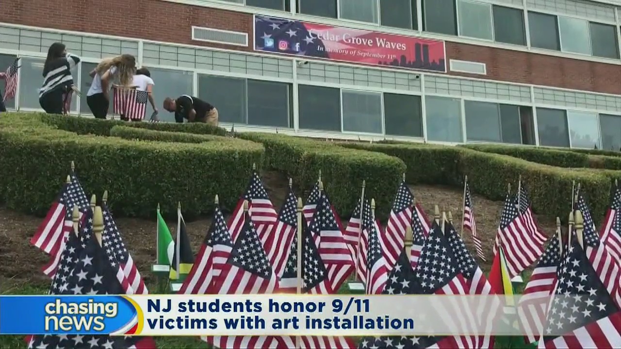 Students honor 9/11 victims with art installation