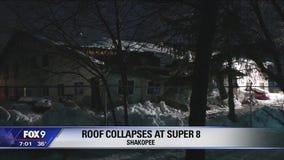 Motel roof collapses in Shakopee