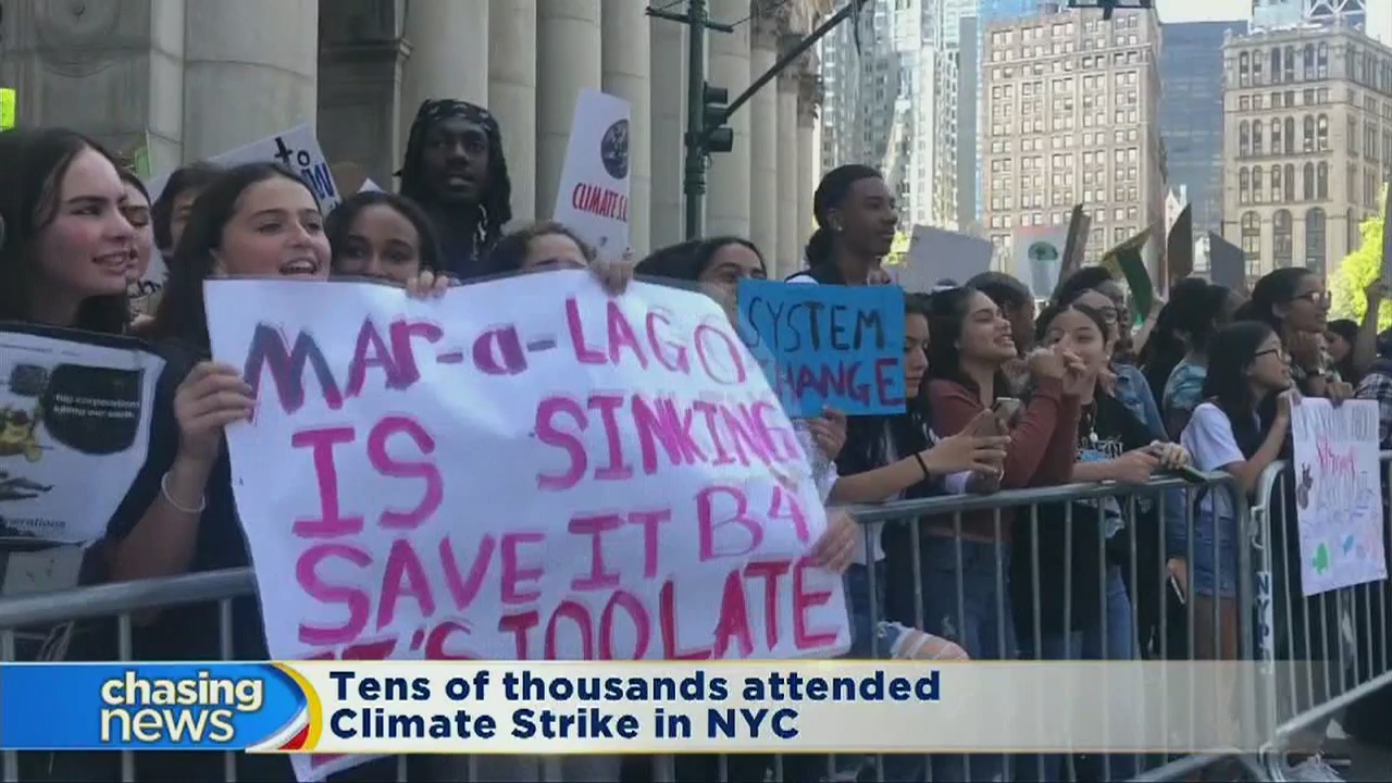 Tens of thousands attend Climate Strike in NYC