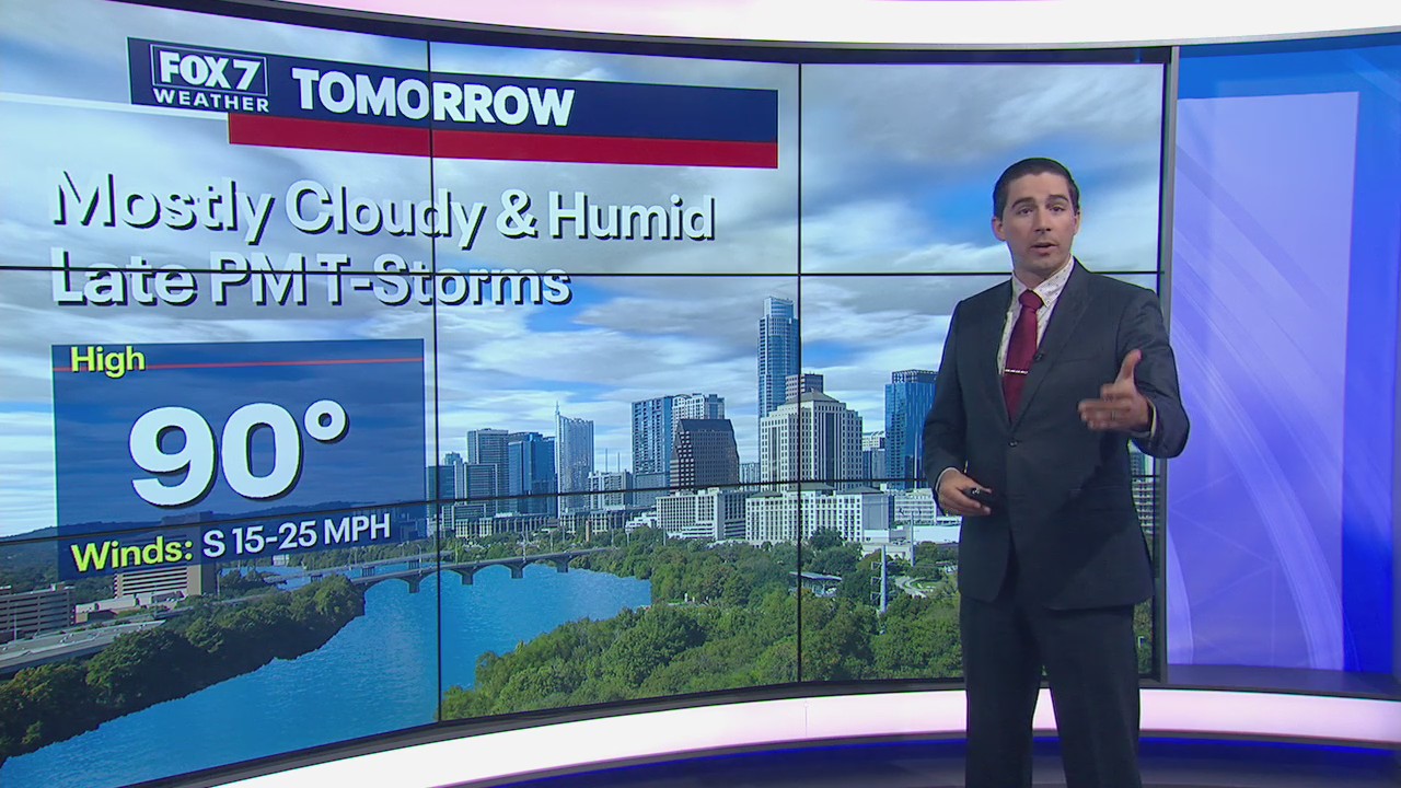 Thunderstorms possible Sunday night and Monday