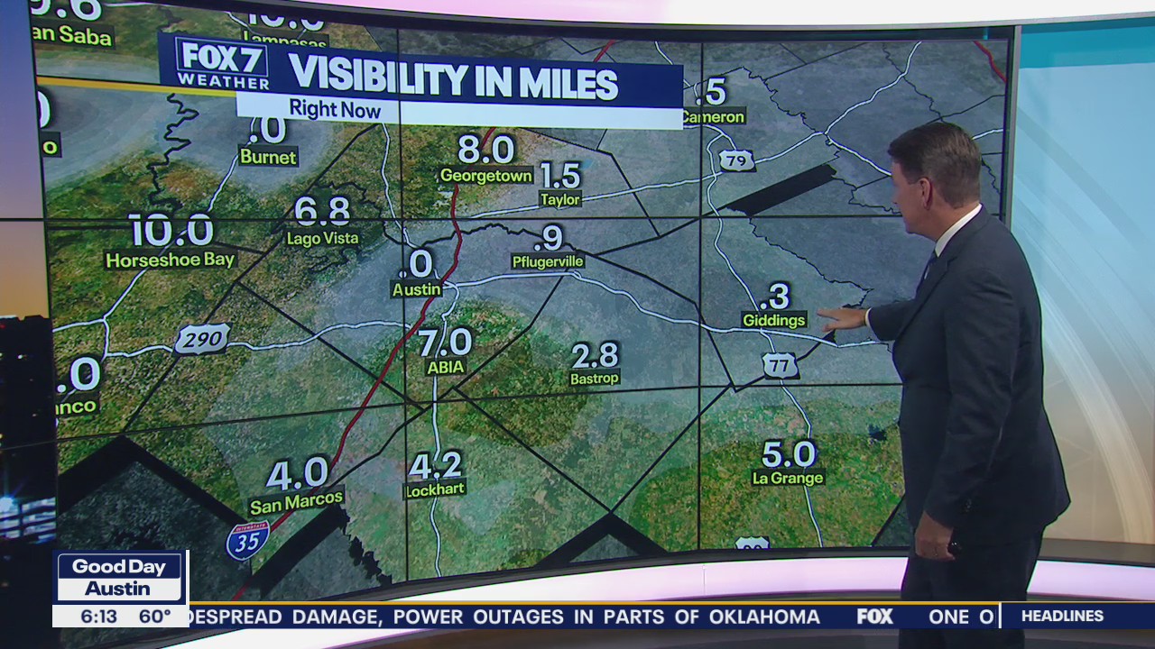 Foggy start to day before temperatures begin to heat up