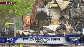 Demolition begins at Bde Maka Ska pavilion damaged in fire