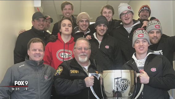 St. Cloud State University hockey team stranded in blizzard